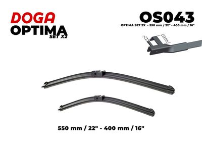  OS043 DOGA Щетка стеклоочистителя