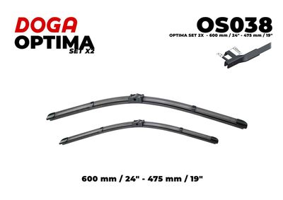  OS038 DOGA Щетка стеклоочистителя