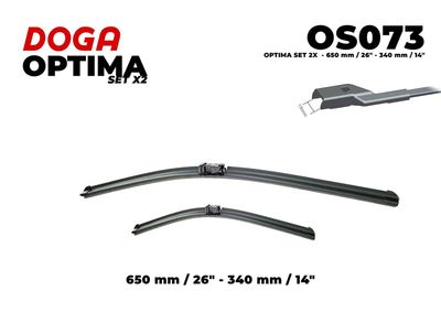  OS073 DOGA Щетка стеклоочистителя