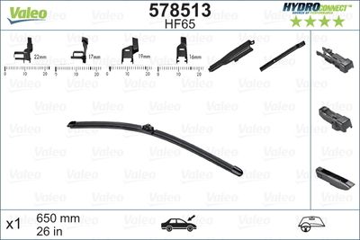  578513 VALEO Щетка стеклоочистителя