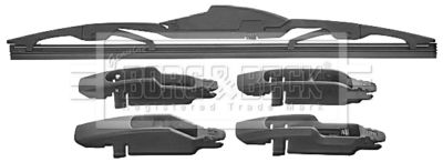  BW12R10 BORG & BECK Щетка стеклоочистителя