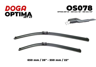  OS078 DOGA Щетка стеклоочистителя