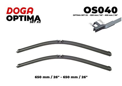  OS040 DOGA Щетка стеклоочистителя