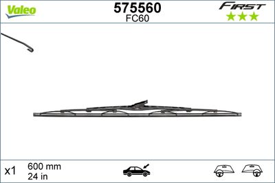  575560 VALEO Щетка стеклоочистителя