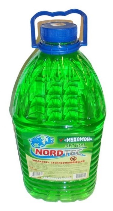  Стеклоомыватель NORDTEC ЖИДКОСТЬ СТЕКЛООМЫВАЮЩАЯ ЛЕТНЯЯ МУХОМОЙ 5L