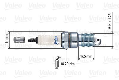  246893 VALEO Свеча зажигания