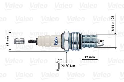  246874 VALEO Свеча зажигания