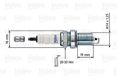  246913 VALEO Свеча зажигания