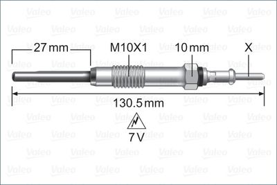  345249 VALEO Свеча накаливания