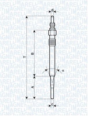  062900058304 MAGNETI MARELLI Свеча накаливания