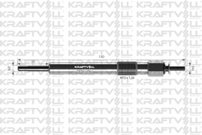  05030031 KRAFTVOLL GERMANY Свеча накаливания