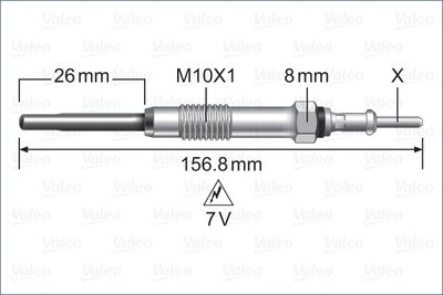  345258 VALEO Свеча накаливания