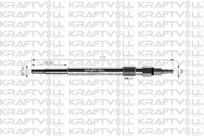  05030043 KRAFTVOLL GERMANY Свеча накаливания