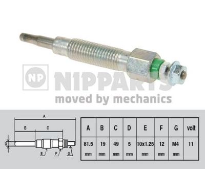  N5711032 NIPPARTS Свеча накаливания