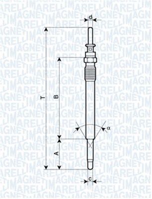  062900009304 MAGNETI MARELLI Свеча накаливания