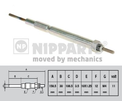  N5713012 NIPPARTS Свеча накаливания