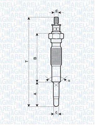  062900063304 MAGNETI MARELLI Свеча накаливания