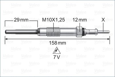  345260 VALEO Свеча накаливания