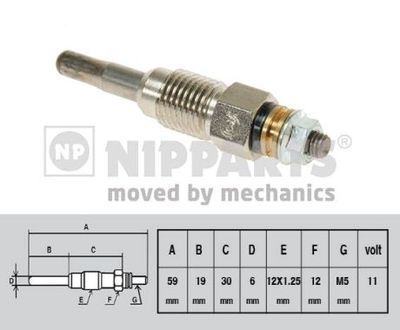  J5715013 NIPPARTS Свеча накаливания