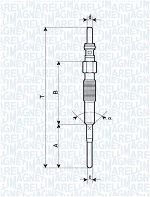  062900079304 MAGNETI MARELLI Свеча накаливания