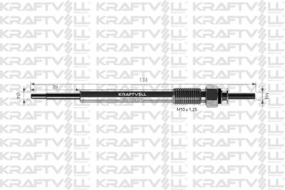  05030104 KRAFTVOLL GERMANY Свеча накаливания