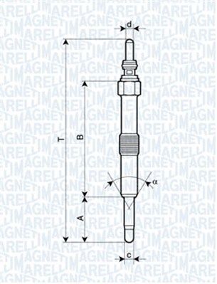  062900067304 MAGNETI MARELLI Свеча накаливания