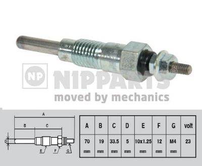  J5711003 NIPPARTS Свеча накаливания