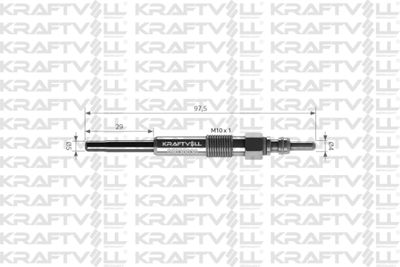  05030030 KRAFTVOLL GERMANY Свеча накаливания