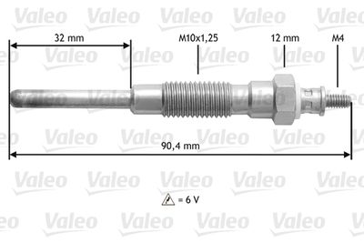  345158 VALEO Свеча накаливания