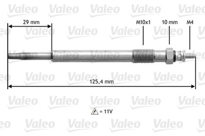  345168 VALEO Свеча накаливания