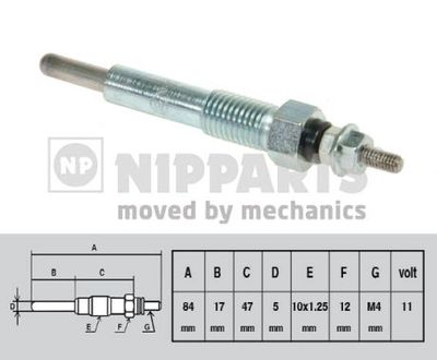  J5719003 NIPPARTS Свеча накаливания