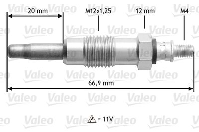  345210 VALEO Свеча накаливания