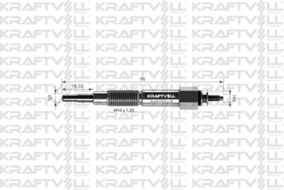  05030116 KRAFTVOLL GERMANY Свеча накаливания