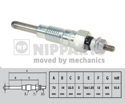  J5711004 NIPPARTS Свеча накаливания