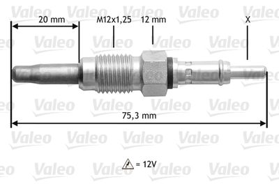  345181 VALEO Свеча накаливания