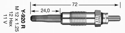  3645 NGK Свеча накаливания