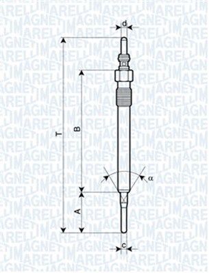  062900061304 MAGNETI MARELLI Свеча накаливания