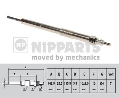  N5711033 NIPPARTS Свеча накаливания