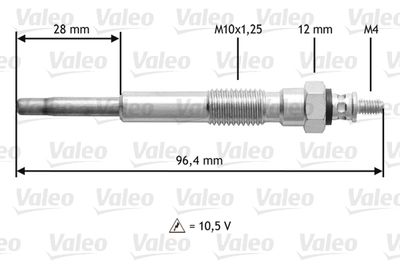  345209 VALEO Свеча накаливания