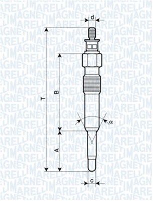  062503901304 MAGNETI MARELLI Свеча накаливания