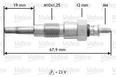  345196 VALEO Свеча накаливания