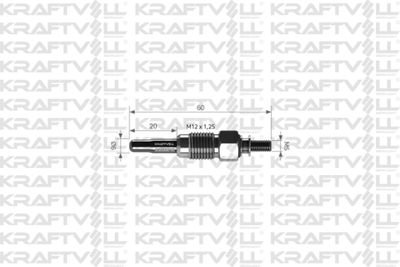  05030016 KRAFTVOLL GERMANY Свеча накаливания