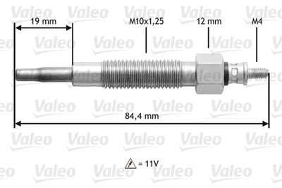  345145 VALEO Свеча накаливания