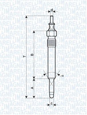  062900004304 MAGNETI MARELLI Свеча накаливания