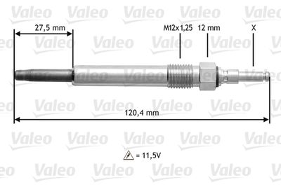  345146 VALEO Свеча накаливания