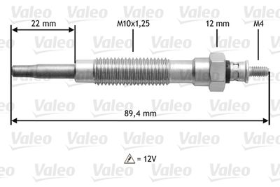  345149 VALEO Свеча накаливания