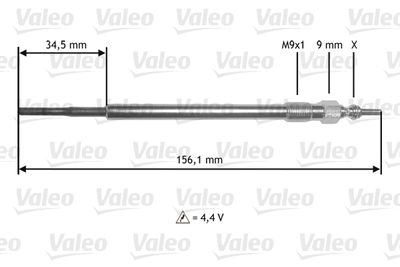  345218 VALEO Свеча накаливания