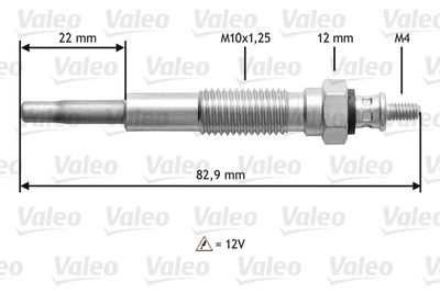  345148 VALEO Свеча накаливания