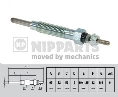  J5715007 NIPPARTS Свеча накаливания