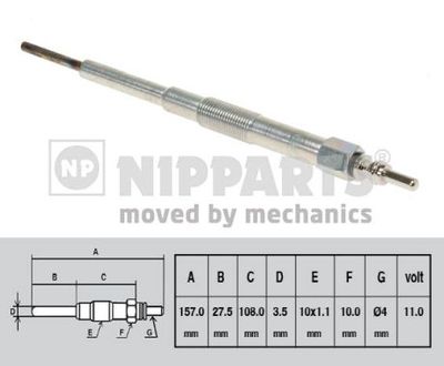  N5717000 NIPPARTS Свеча накаливания